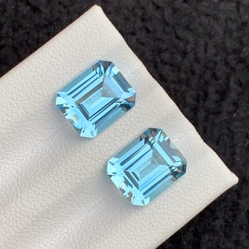 Blue Topaz Pair
swiss blue topaz pair 8.65 carats emerald cut

natural swiss blue topaz pair for earrings