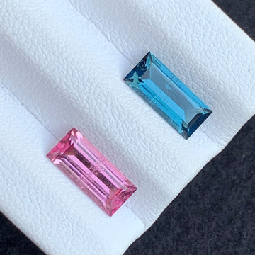 Unmatched Tourmaline
Unmatched Tourmaline pair
unmatched tourmaline pair baguette cut gemstones
natural afghan tourmaline pair for earrings