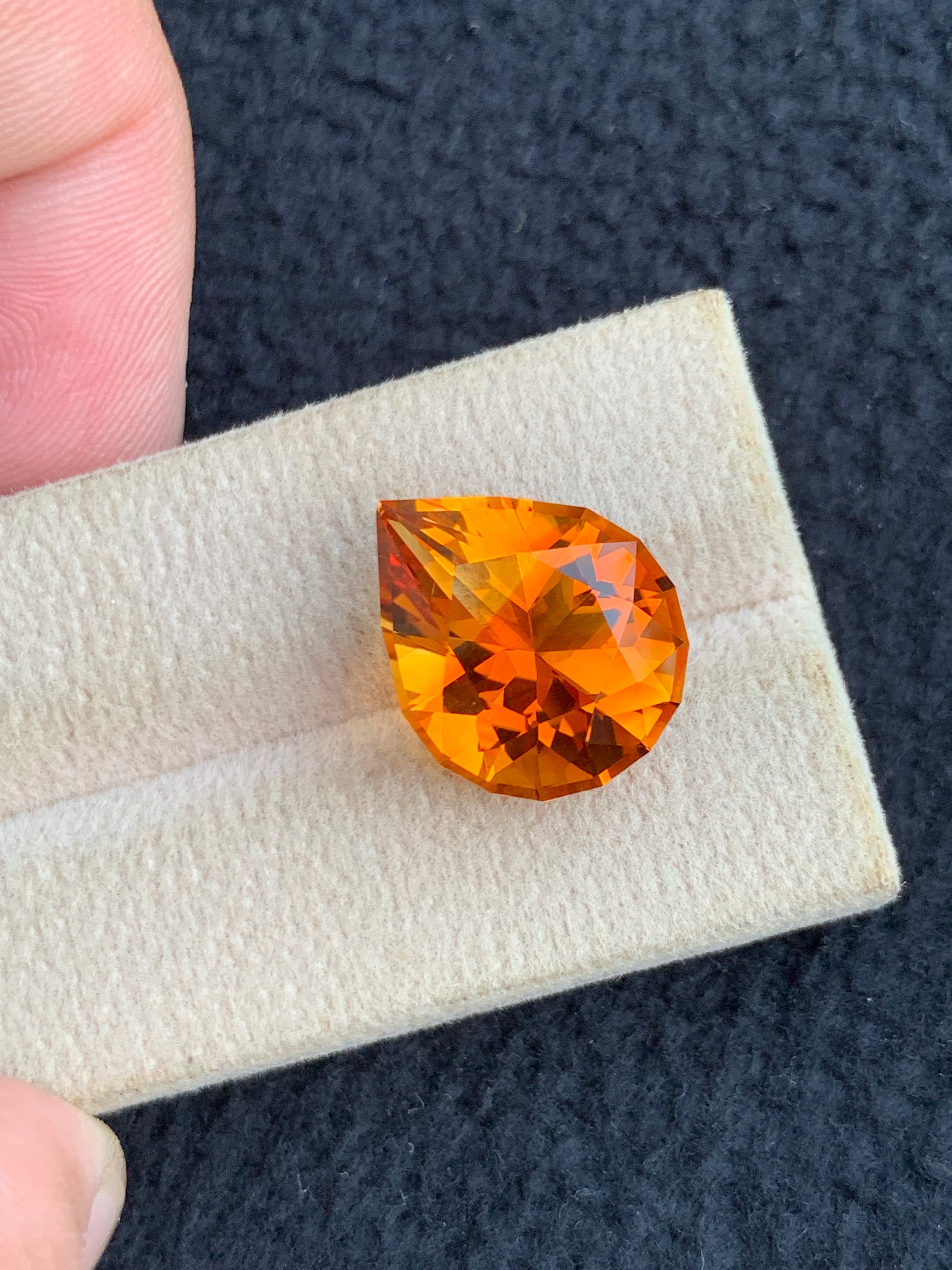 untreated Brazilian orange citrine gemstone
fine mandarine citrine for statement jewelry