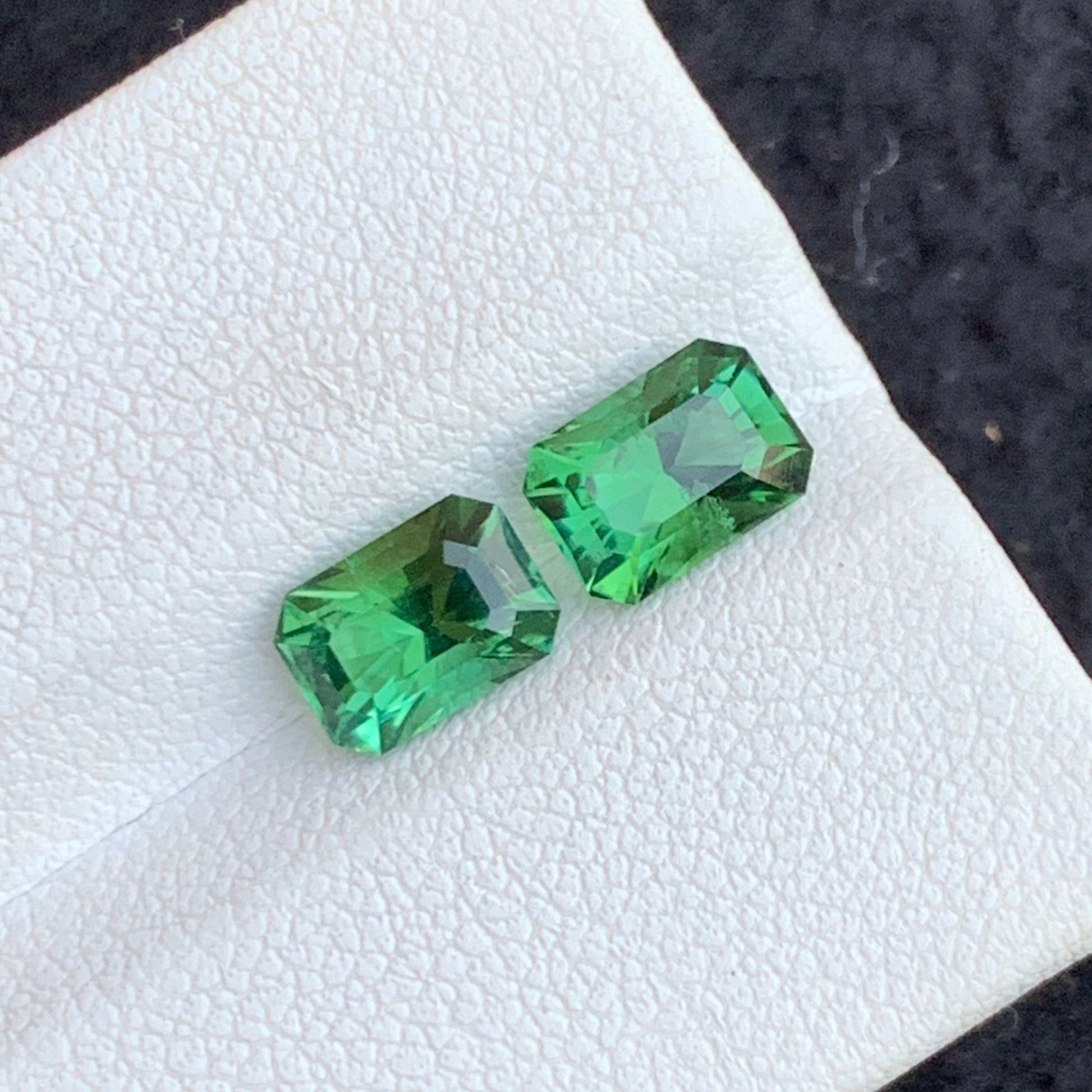 Dark Green Earring Pair
untreated green tourmaline stones

matching green tourmaline pair