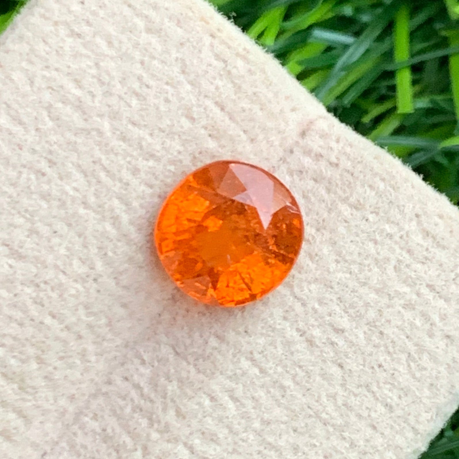 untreated spessartite garnet
fiery orange garnet gemstone