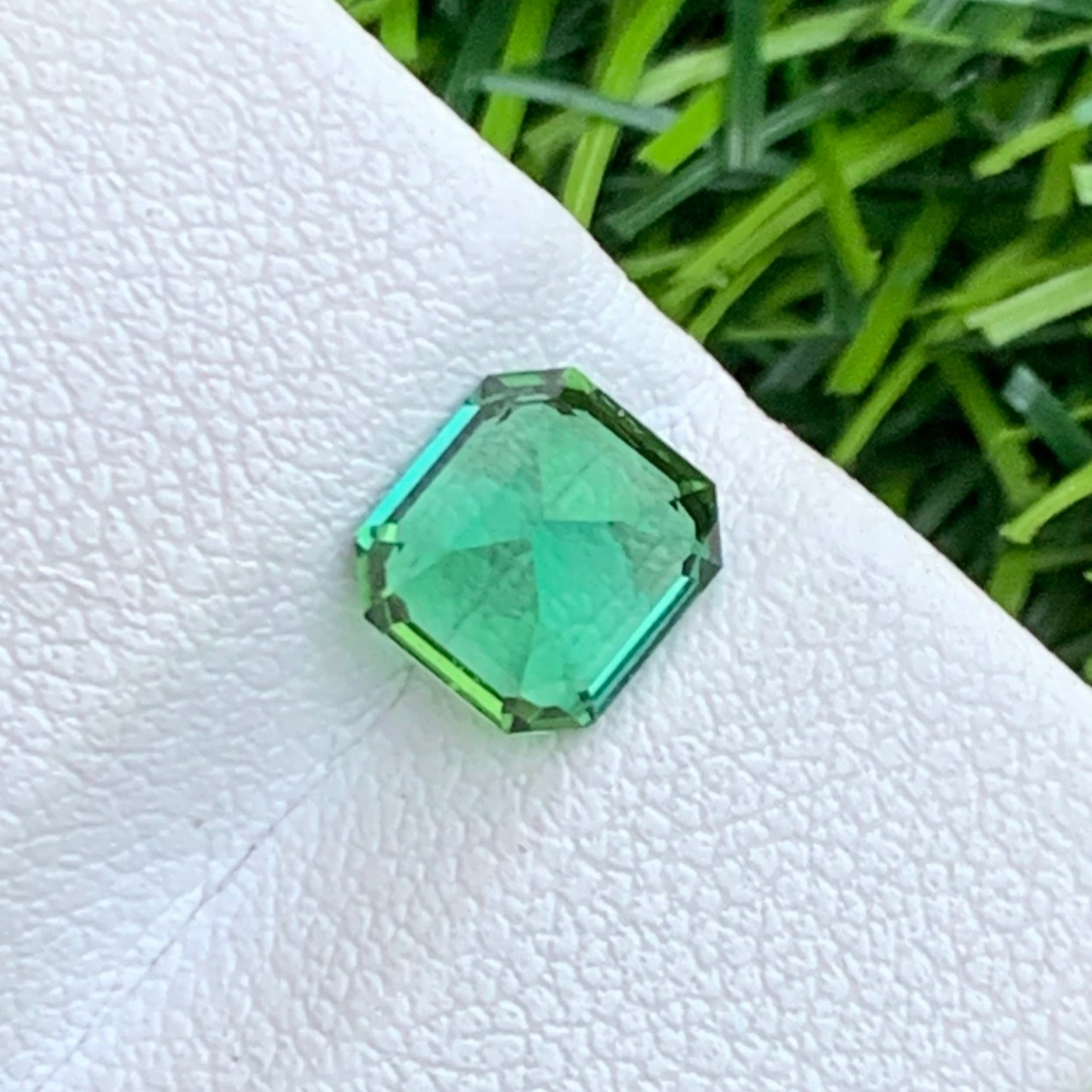 Bluish Green Clean Tourmaline
verdelite tourmaline loose stone
asscher cut tourmaline gemstone
