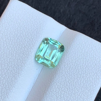 Loose Seafoam Tourmaline from Afghanistan, Cushion Cut 1.45 Cts