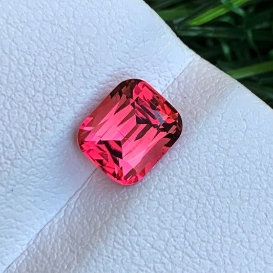 Pink Rubellite Tourmaline from Afghanistan, Cushion Cut 1.55 Cts